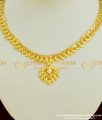 NLC358 - Latest Light Weight Simple Design Chidambaram Covering Stone Necklace Online