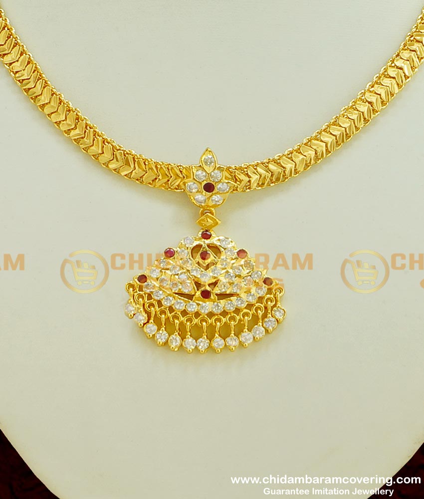 NLC373 - Traditional Impon Attigai Handmade South Indian Imitation Jewellery Collections 