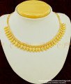 NLC392 - Gold Design Bridal Wear Gold Plated Leaf Design Necklace Guaranteed Jewellery