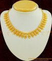 NLC412 - Attractive Gold Plated Kerala Net Design Plain Necklace for Women