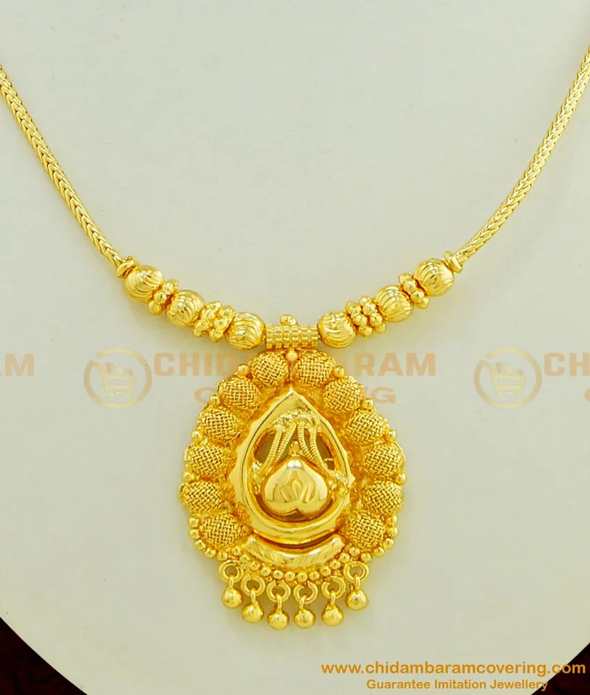 Buy Modern Simple Gold Necklace Design Imitation Jewellery Online