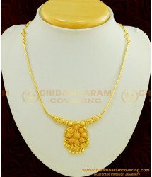 NLC443 - Marriage Bridal Gold Necklace Design Light Weight Short Necklace Online 