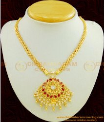 NLC455 - Trendy One Gram Gold High Quality AD Stone Designer Necklace for Women