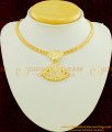 NLC473 - Stunning Gold Full White Stone Attigai Necklace Buy Indian Jewellery Collections Online