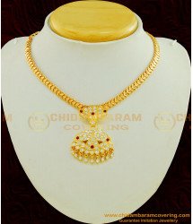NLC475 - New Design Impon Attigai Necklace Indian Traditional Jewellery Online