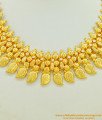 NLC506 - Wedding Collections Kerala Gold White Stone Necklace Design Imitation Jewellery Online   