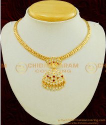 NLC548 - Buy First Quality Thick Metal Stone Attigai Gold Design South Indian Jewellery Online