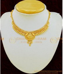 NLC565 - Traditional Simple Design Medium Size Necklace Design Online Shopping