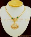 NLC584 - New Collection Impon Multi Stone Lakshmi Pendant with Pearl Chain Attigai Necklace for Women 