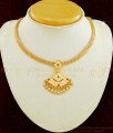 NLC600 - Traditional Jewellery Impon Multi Ad Multi Stone Attigai Necklace Online