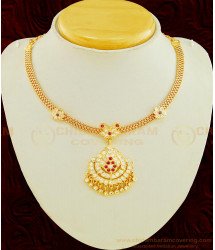 NLC603 - New Model Impon Attigai Necklace Designs Gold Plated Jewellery Online