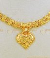 NLC673 - Beautiful Plain Necklace One Gram Gold Guaranteed Necklace for Women 