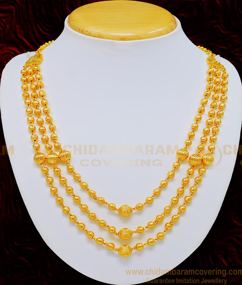 gold plated necklace, one gram gold plated necklace, 