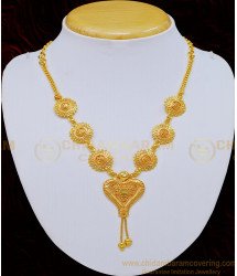 NLC725 - Latest Party Wear One Gram Gold Light Weight Necklace for Girls 