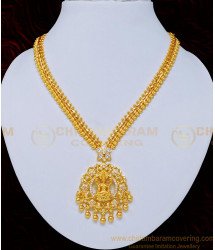 NLC743 - Unique Uncut Diamond Stone Lakshmi Design High Quality Wedding Necklace Guaranteed Jewelry  