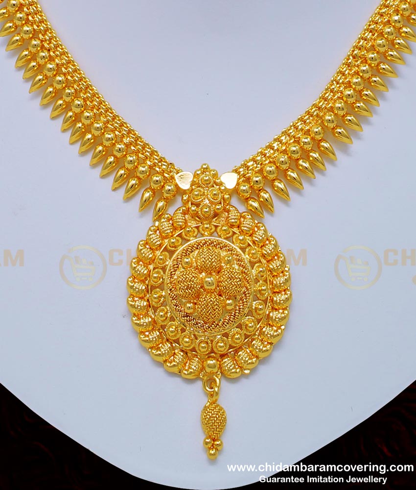 chidambaram covering one gram gold necklace,