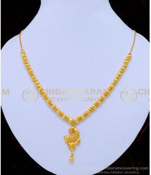 NLC824 - Elegant Gold Design Balls Necklace One Gram Gold Jewellery