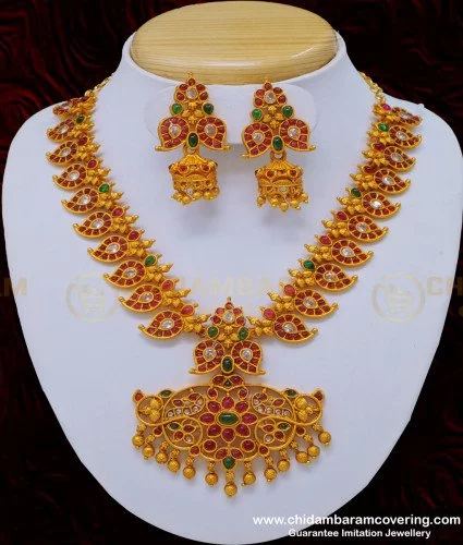 Antique Gold Choker Necklace Set – Avya Collections