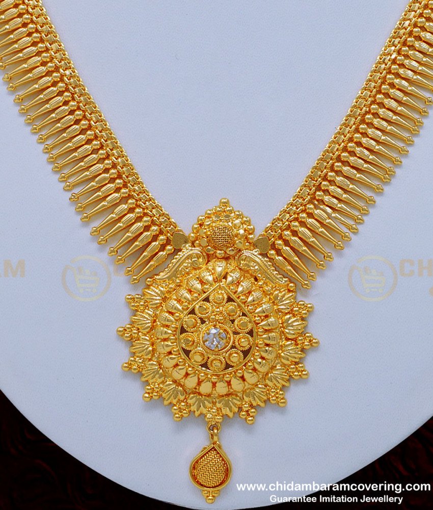 new model necklace, latest necklace with price, covering necklace, Chidambaram covering 