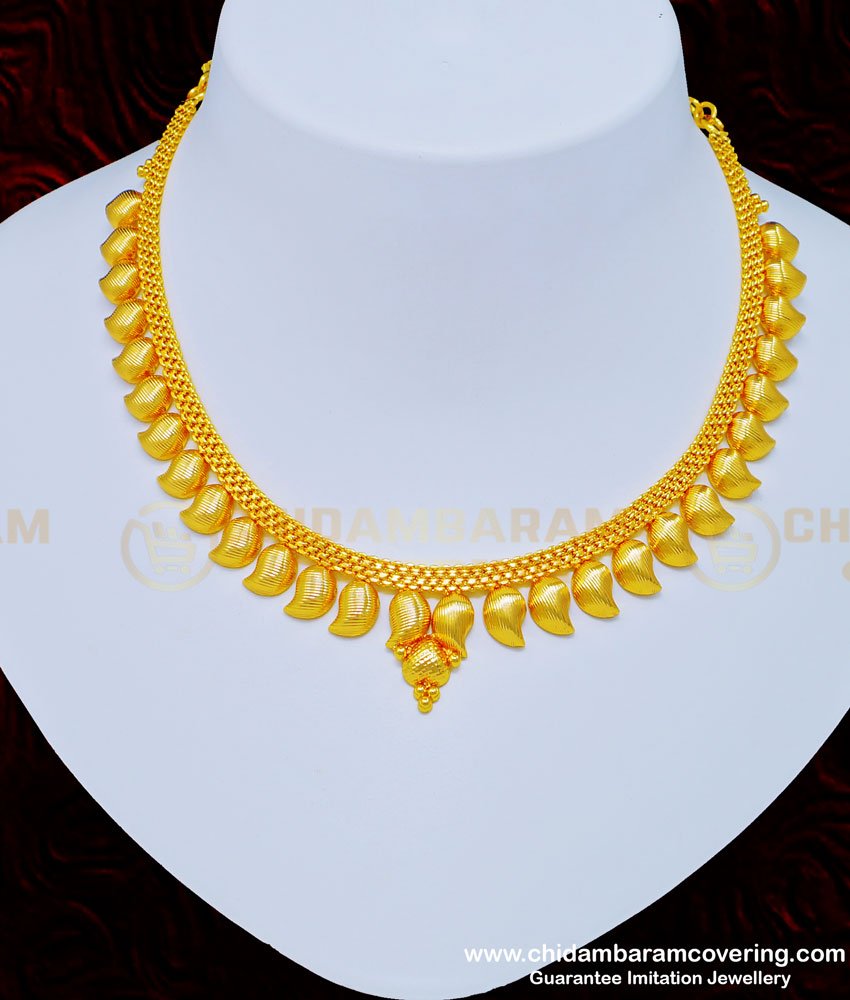 online shopping in India, one gram gold jewellery, kerala jewellery, gold plated jewellery, imitation jewellery, manga necklace gold, gold necklace, 