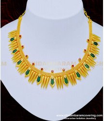NLC868 - New Model Kerala Mullamuttu With Nagapadam Palakka Necklace Online Shopping 