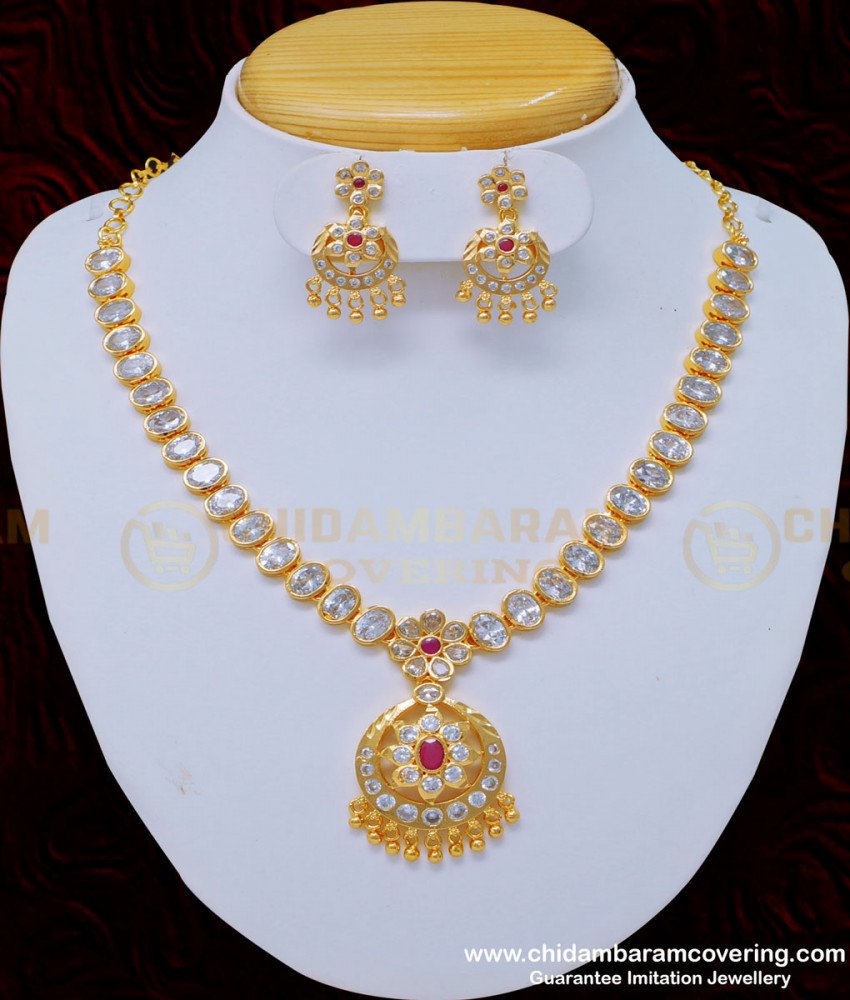 South Indian naan patti necklace, impon jewellery, impon jewellery online, necklace set, 1 gram gold jewellery, bridal jewellery, imitation jewelry, indian jewellery,