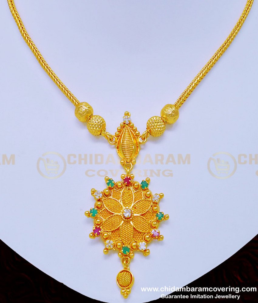 gold plated necklace, gold necklace, necklace with price, necklace design, necklace collections, one gram gold necklace, one gram gold jewellery,