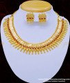 one gram gold jewellery, kerala necklace, mullapoo necklace, pitchimottu necklace, mullaarumbu necklace, cion necklace, kasulaperu necklace set, 