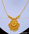 one gram gold jewellery, one gram gold necklace, gold covering necklace, gold plated necklace, ball necklace, simple necklace, necklace in gold, 