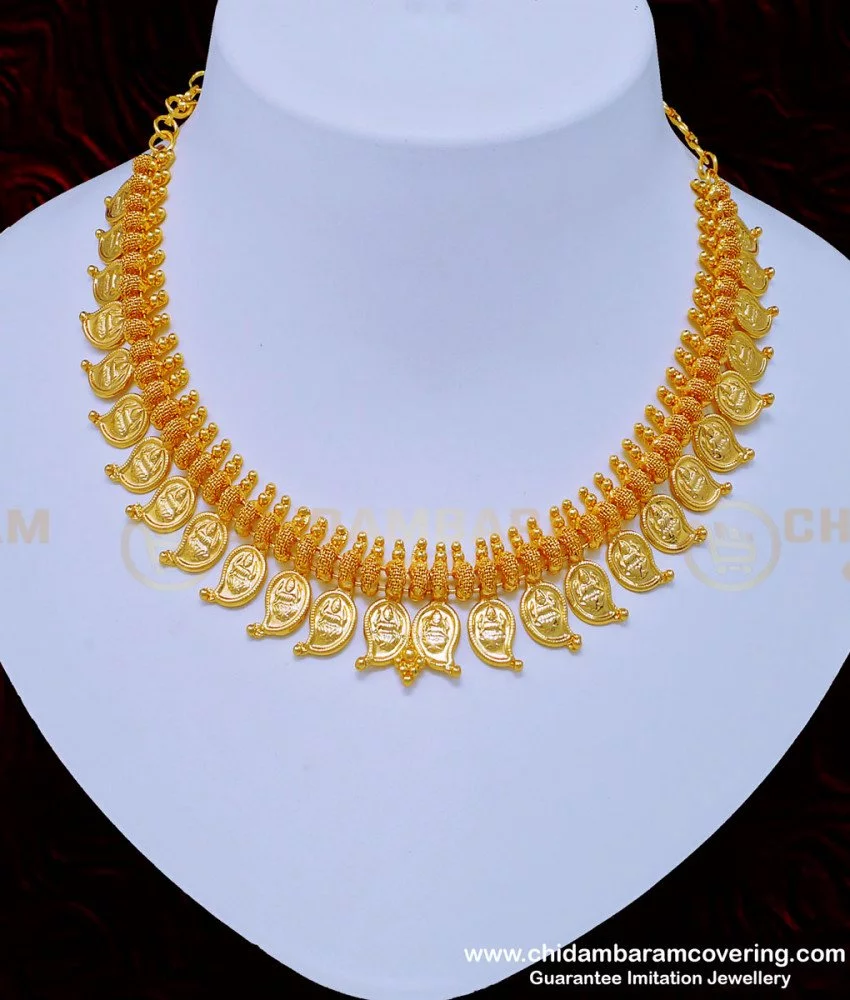 Buy One Gold Jewelry Light Weight Necklace Indian Bridal Jewelry Online