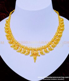 NLC936 - Traditional Gold Mango Necklace Design Gold Plated Jewellery Buy Online