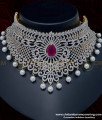 imitation choker necklace, artificial choker necklace, ad choker necklace set, function wear necklace,