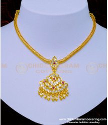 NLC953 - South Indian Jewellery Impon Attigai Necklace Design for Women