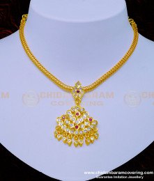 NLC953 - South Indian Jewellery Impon Attigai Necklace Design for Women