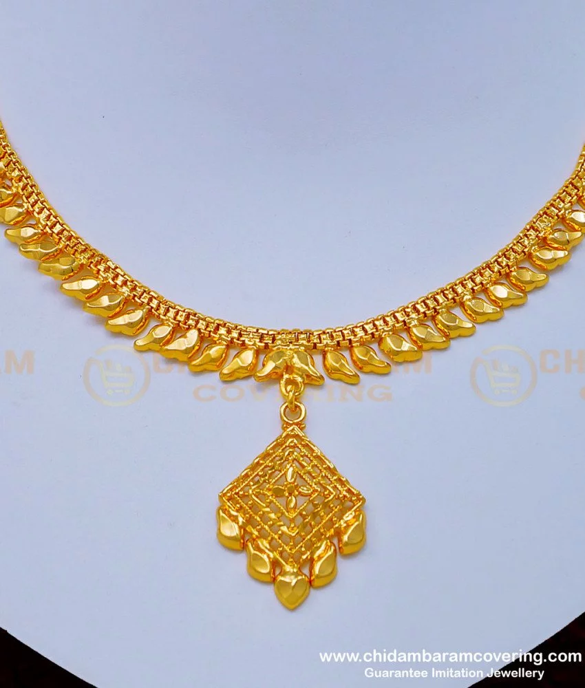Buy Wedding Gold Necklace Design Daily Use One Gram Gold Necklace