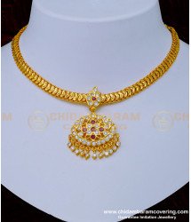 NLC999 - South Indian Jewellery Traditional Gold Design Impon Stone Attigai Buy Online Shopping