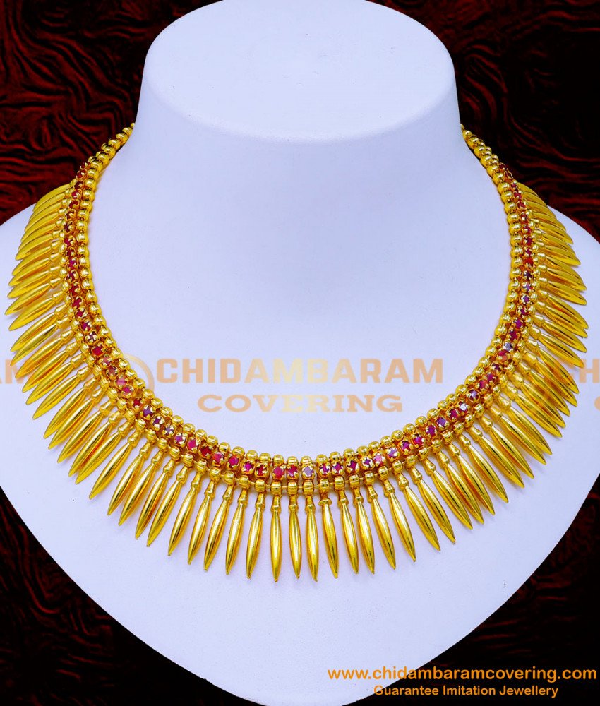 kerala jewellery, kerala traditional jewellery, kerala imitation jewellery online shopping,Gold plated kerala jewellery online, Kerala Necklace Designs