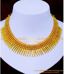 NLC1234 - Traditional Mullamottu Necklace Kerala Jewellery Online