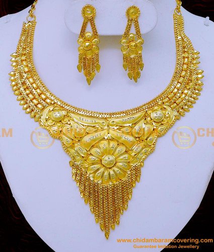 NLC1244 - Latest Gold Necklace Designs Gold Forming Jewellery Online