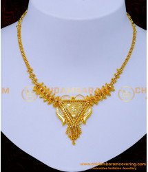 NLC1246 - Gold Plated Simple Gold Necklace Designs for Women