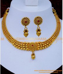 NLC1271 - Simple Party Wear Antique Necklace Designs for Women 
