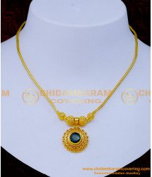 Nlc1283 - Simple Gold Plated Kerala Necklace Design for Women