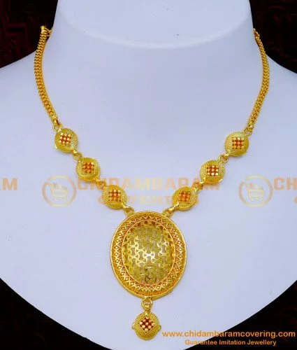 Buy quality 22k gold wedding necklace set in Pune