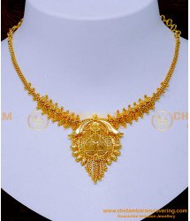 NLC1317 - Indian Bridal Wedding 1 Gram Gold Simple Necklace Designs