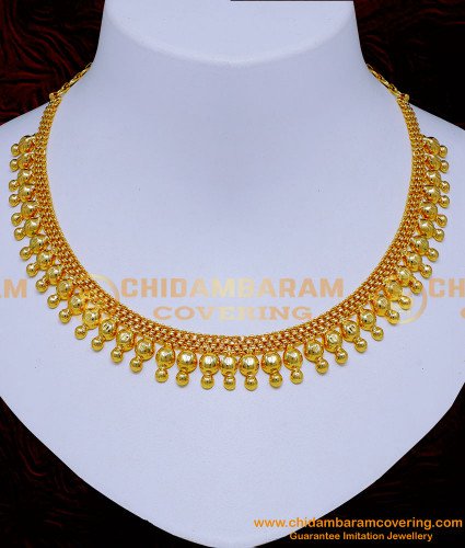 NLC1324 - 1 Gm Gold Jewellery Gold Necklace Designs for Wedding