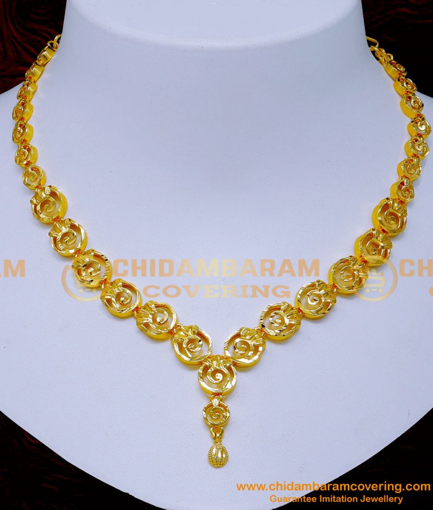 gold necklace designs for wedding, Necklace designs in gold,gold necklace designs kerala, latest one gram jewellery, gold necklace designs and price