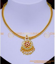 NLC1329 - Impon 5 Metal Jewellery Stone Necklace Design for Women