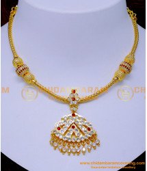 NLC1332 - New Model Gold Attigai Design Impon Jewellery Online Shopping