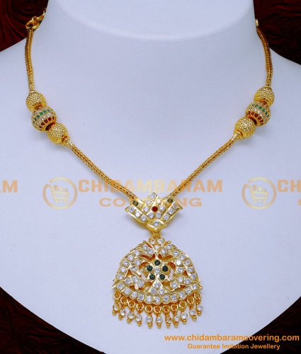 NLC1365 - Latest Attigai Necklace Impon Jewellery Online Shopping