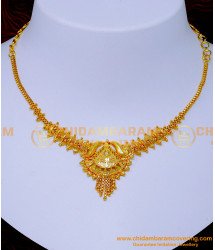 NLC1373 - Gold Model Women Simple Necklace Designs Artificial